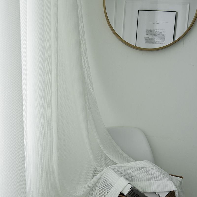 Rideau En Tulle Blanc De Luxe Sur Mesure Pour Salon, Chambre À Coucher, Fenêtre, Voilages Jacquard
