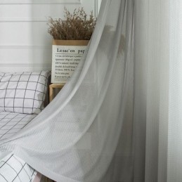 Rideau En Tulle Blanc De Luxe Sur Mesure Pour Salon, Chambre À Coucher, Fenêtre, Voilages Jacquard