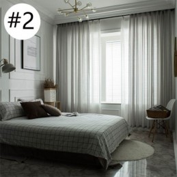 Rideau En Tulle Blanc De Luxe Sur Mesure Pour Salon, Chambre À Coucher, Fenêtre, Voilages Jacquard