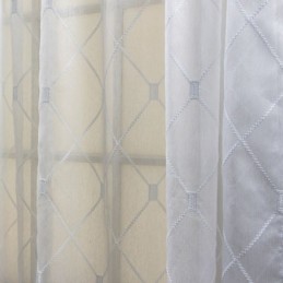 Rideaux Transparents À Motifs Géométriques Pour Salon Et Chambre À Coucher