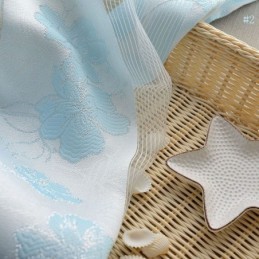 Rideau Simple Et Transparent En Tissu Jacquard Peachblosom Pour Chambre À Coucher Et Salon