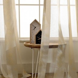 Rideau Simple Et Transparent En Tissu Jacquard Peachblosom Pour Chambre À Coucher Et Salon