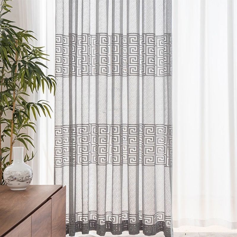 Rideaux Transparents Géométriques Pour Salon Et Chambre À Coucher