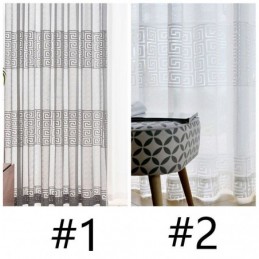 Rideaux Transparents Géométriques Pour Salon Et Chambre À Coucher