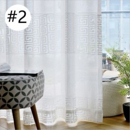 Rideaux Transparents Géométriques Pour Salon Et Chambre À Coucher