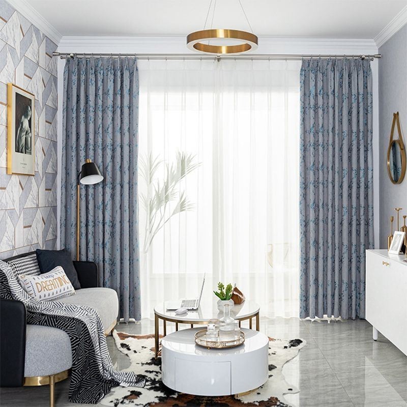 Rideaux Jacquard De Luxe Occultants Pour Fenêtre De Salon Et Chambre À Coucher