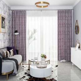 Rideaux Jacquard De Luxe Occultants Pour Fenêtre De Salon Et Chambre À Coucher