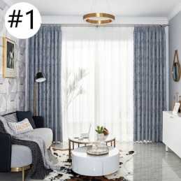 Rideaux Jacquard De Luxe Occultants Pour Fenêtre De Salon Et Chambre À Coucher