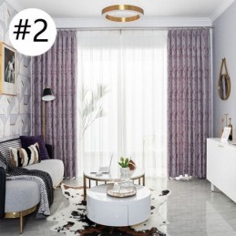 Rideaux Jacquard De Luxe Occultants Pour Fenêtre De Salon Et Chambre À Coucher