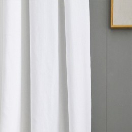Rideaux En Tulle Blanc Pour Chambre À Coucher, Voile Transparent, Couleur Unie