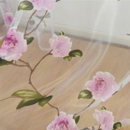 Rideaux Transparents À Fleurs En Tulle Pour Décoration D'Intérieur