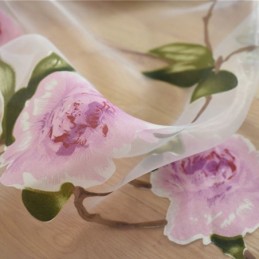 Rideaux Transparents À Fleurs En Tulle Pour Décoration D'Intérieur