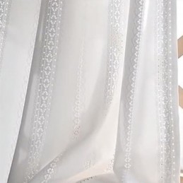 Rideaux Blancs Translucides En Jacquard De Style Nordique Pour Salon Et Chambre À Coucher