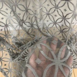 Rideau En Tulle Européen Sur Mesure, Gris Transparent, Pour Salon