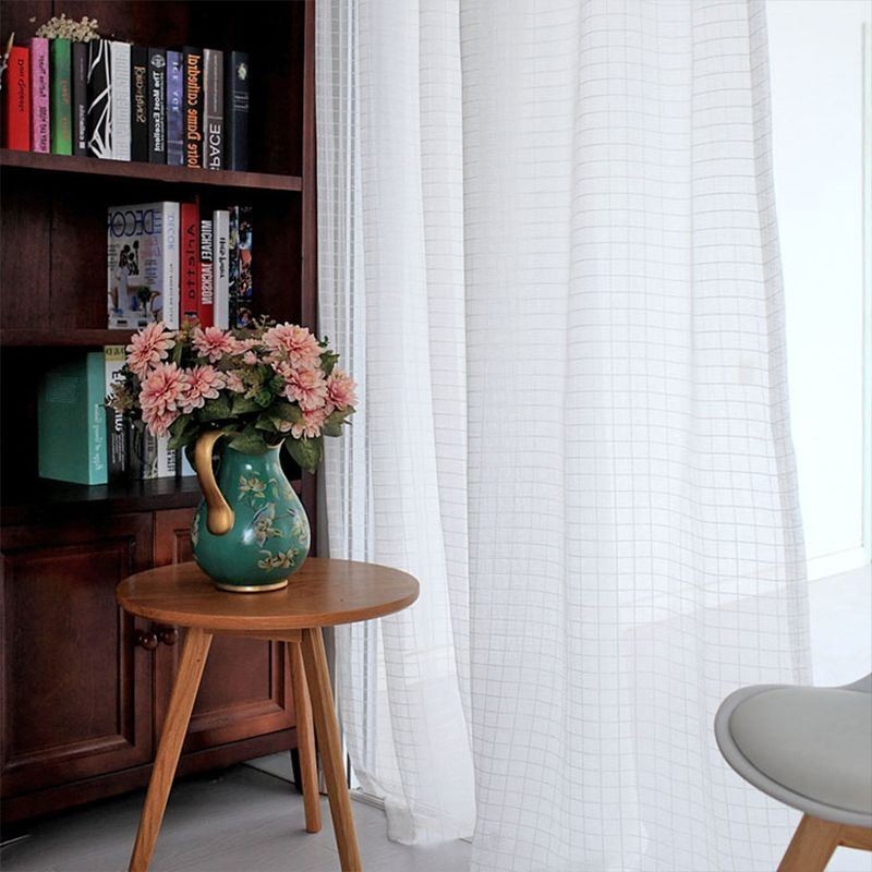 Rideaux Transparents Modernes En Tulle Pour Fenêtre De Salon Ou De Chambre À Coucher