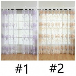 Rideaux Transparents Modernes En Tulle Floral Pour Le Salon