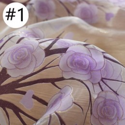 Rideaux Transparents Modernes En Tulle Floral Pour Le Salon