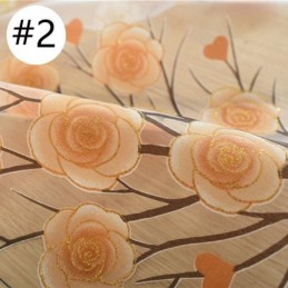 Rideaux Transparents Modernes En Tulle Floral Pour Le Salon