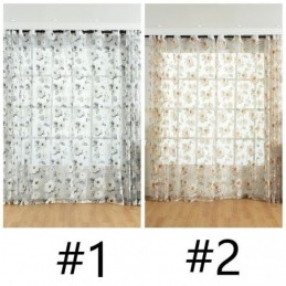 Rideau Transparent Européen Sur Mesure En Tulle À Fleurs Rustiques Pour Salon Et Chambre À Coucher
