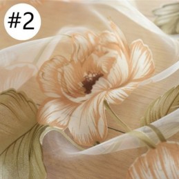 Rideau Transparent Européen Sur Mesure En Tulle À Fleurs Rustiques Pour Salon Et Chambre À Coucher