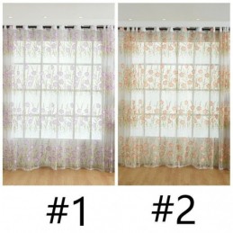 Rideau En Tulle Floral Européen Sur Mesure, Style Pastoral Pour Salon