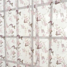 Rideaux En Tulle Imprimés De Fleurs Et De Papillons, Décoration De Fenêtre, Rideau En Voile, Rideau Sur Mesure
