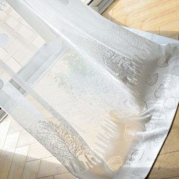 Rideaux Semi-Transparents Nordiques À Imprimé Arbre