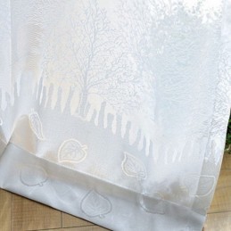 Rideaux Semi-Transparents Nordiques À Imprimé Arbre