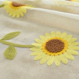 Rideau Transparent Européen Sur Mesure En Tulle À Fleurs Rustiques Pour Salon Et Chambre À Coucher