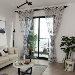 Rideau Transparent Européen Sur Mesure En Tulle À Fleurs Rustiques Pour Salon Et Chambre À Coucher