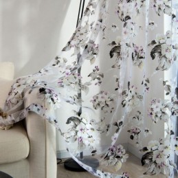 Rideau Transparent Européen Sur Mesure En Tulle À Fleurs Rustiques Pour Salon Et Chambre À Coucher