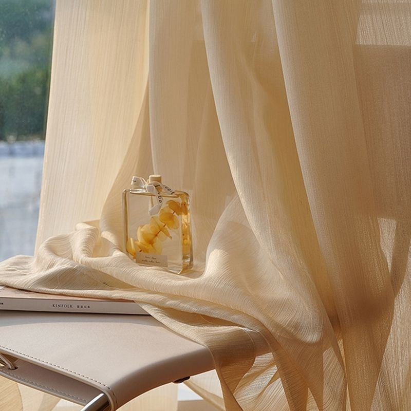 Rideau De Fenêtre Moderne En Tulle Jacquard Sur Mesure Pour Salon Et Chambre À Coucher