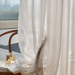 Rideau De Fenêtre Moderne En Tulle Jacquard Sur Mesure Pour Salon Et Chambre À Coucher