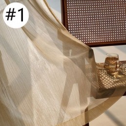 Rideau De Fenêtre Moderne En Tulle Jacquard Sur Mesure Pour Salon Et Chambre À Coucher