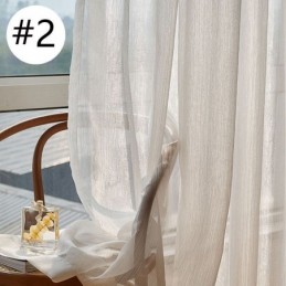 Rideau De Fenêtre Moderne En Tulle Jacquard Sur Mesure Pour Salon Et Chambre À Coucher