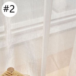 Rideau De Fenêtre Moderne En Tulle Jacquard Sur Mesure Pour Salon Et Chambre À Coucher