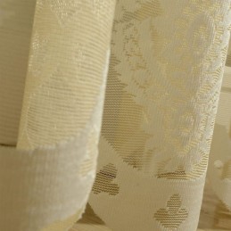 Rideaux En Tulle Brodés Européens, Rideaux De Fenêtre Romantiques Semi-Transparents En Jacquard
