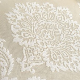 Rideaux En Tulle Brodés Européens, Rideaux De Fenêtre Romantiques Semi-Transparents En Jacquard