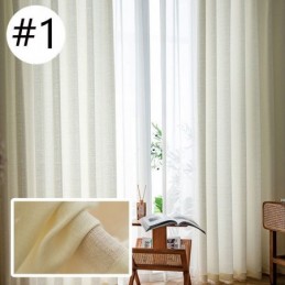 Rideaux En Tulle De Couleur Unie, Style Nordique, Pour Salon