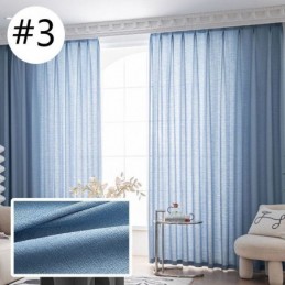 Rideaux En Tulle De Couleur Unie, Style Nordique, Pour Salon