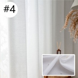 Rideaux En Tulle De Couleur Unie, Style Nordique, Pour Salon