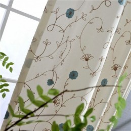 Rideau Japonais Simple Sur Mesure Avec Broderie Fraîche