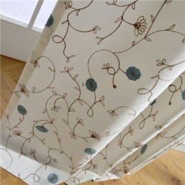 Rideau Japonais Simple Sur Mesure Avec Broderie Fraîche