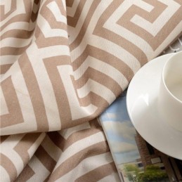 Rideau Nordique Simple Sur Mesure, Tissu D'Étude Imprimé Unique Et Respectueux De L'Environnement