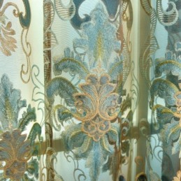 Rideau Transparent Élégant Européen Sur Mesure Pour Salon Et Chambre À Coucher
