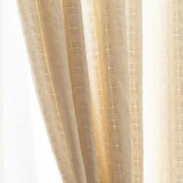 Rideaux En Tulle Jacquard À Carreaux Pour Fenêtre De Salon