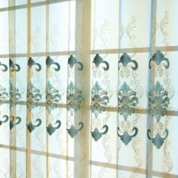 Rideau Brodé Européen Sur Mesure, Rideau De Luxe Pour Fenêtre, Pour Salon, Chambre À Coucher