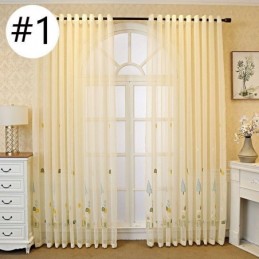 Rideaux Décoratifs En Tulle Brodé De Dessins Animés Pour Chambre À Coucher