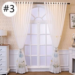 Rideaux Décoratifs En Tulle Brodé De Dessins Animés Pour Chambre À Coucher