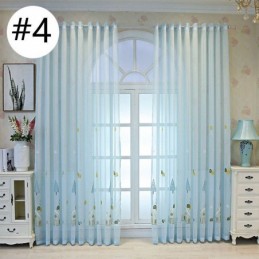 Rideaux Décoratifs En Tulle Brodé De Dessins Animés Pour Chambre À Coucher